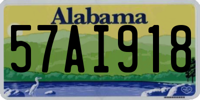 AL license plate 57AI918