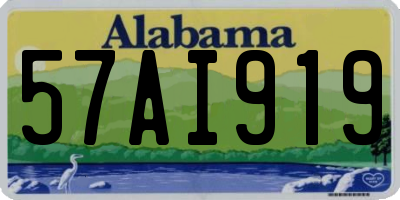 AL license plate 57AI919