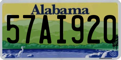 AL license plate 57AI920