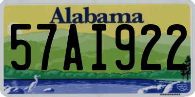 AL license plate 57AI922