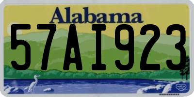 AL license plate 57AI923