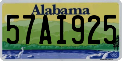 AL license plate 57AI925