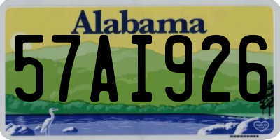 AL license plate 57AI926