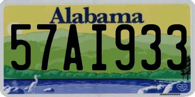 AL license plate 57AI933