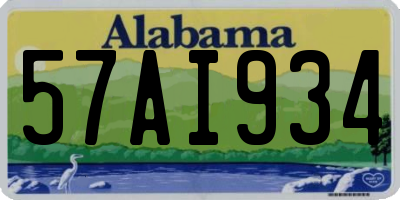 AL license plate 57AI934