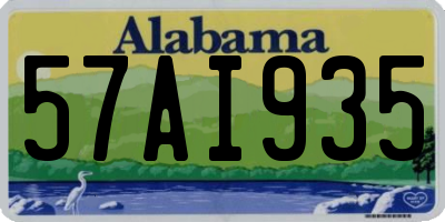 AL license plate 57AI935