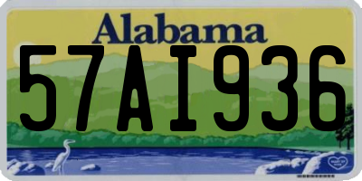 AL license plate 57AI936