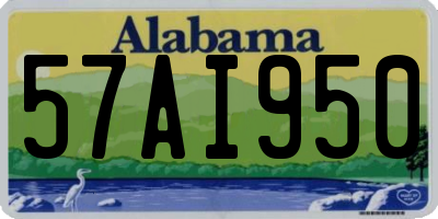 AL license plate 57AI950