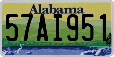 AL license plate 57AI951