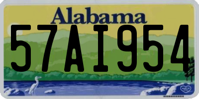 AL license plate 57AI954