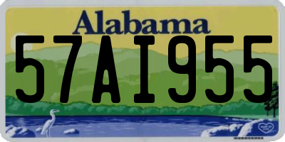 AL license plate 57AI955