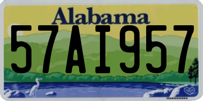 AL license plate 57AI957