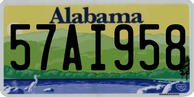 AL license plate 57AI958