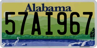 AL license plate 57AI967