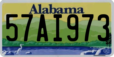 AL license plate 57AI973