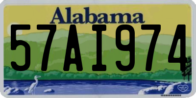 AL license plate 57AI974