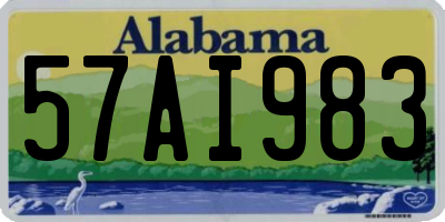 AL license plate 57AI983
