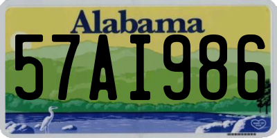 AL license plate 57AI986