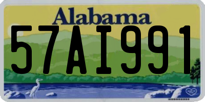 AL license plate 57AI991