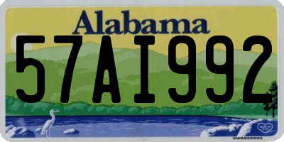 AL license plate 57AI992