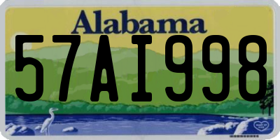 AL license plate 57AI998