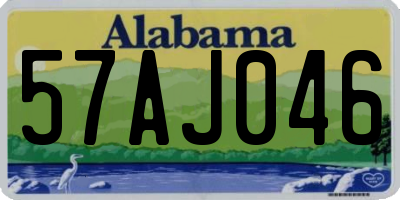 AL license plate 57AJ046