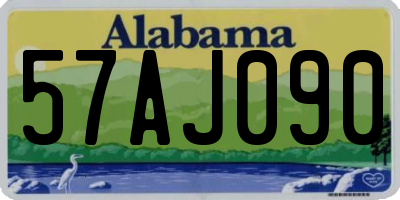 AL license plate 57AJ090