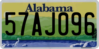 AL license plate 57AJ096