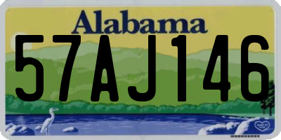 AL license plate 57AJ146