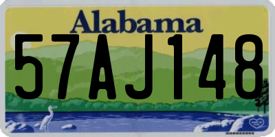 AL license plate 57AJ148