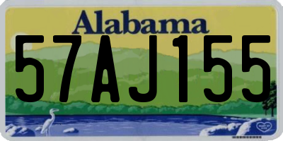 AL license plate 57AJ155