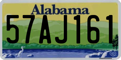 AL license plate 57AJ161