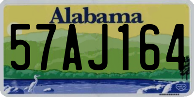 AL license plate 57AJ164