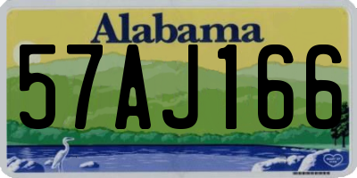 AL license plate 57AJ166