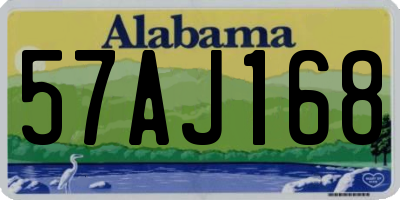 AL license plate 57AJ168