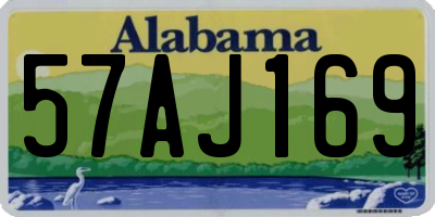 AL license plate 57AJ169