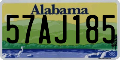 AL license plate 57AJ185