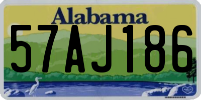 AL license plate 57AJ186