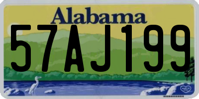 AL license plate 57AJ199