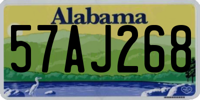 AL license plate 57AJ268