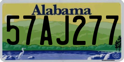 AL license plate 57AJ277