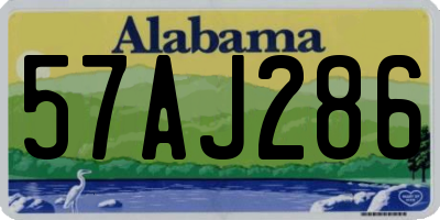 AL license plate 57AJ286