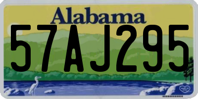 AL license plate 57AJ295