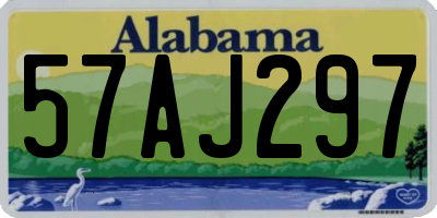 AL license plate 57AJ297