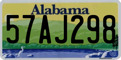 AL license plate 57AJ298