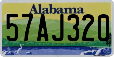 AL license plate 57AJ320