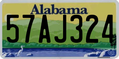 AL license plate 57AJ324