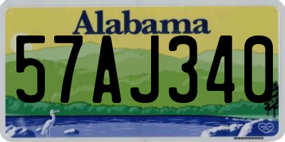 AL license plate 57AJ340