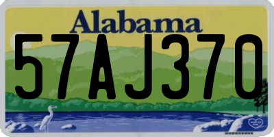 AL license plate 57AJ370