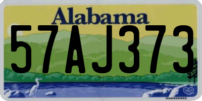 AL license plate 57AJ373
